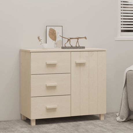 Sideboard Hamar 90X40X80 Cm Solid Pinewood