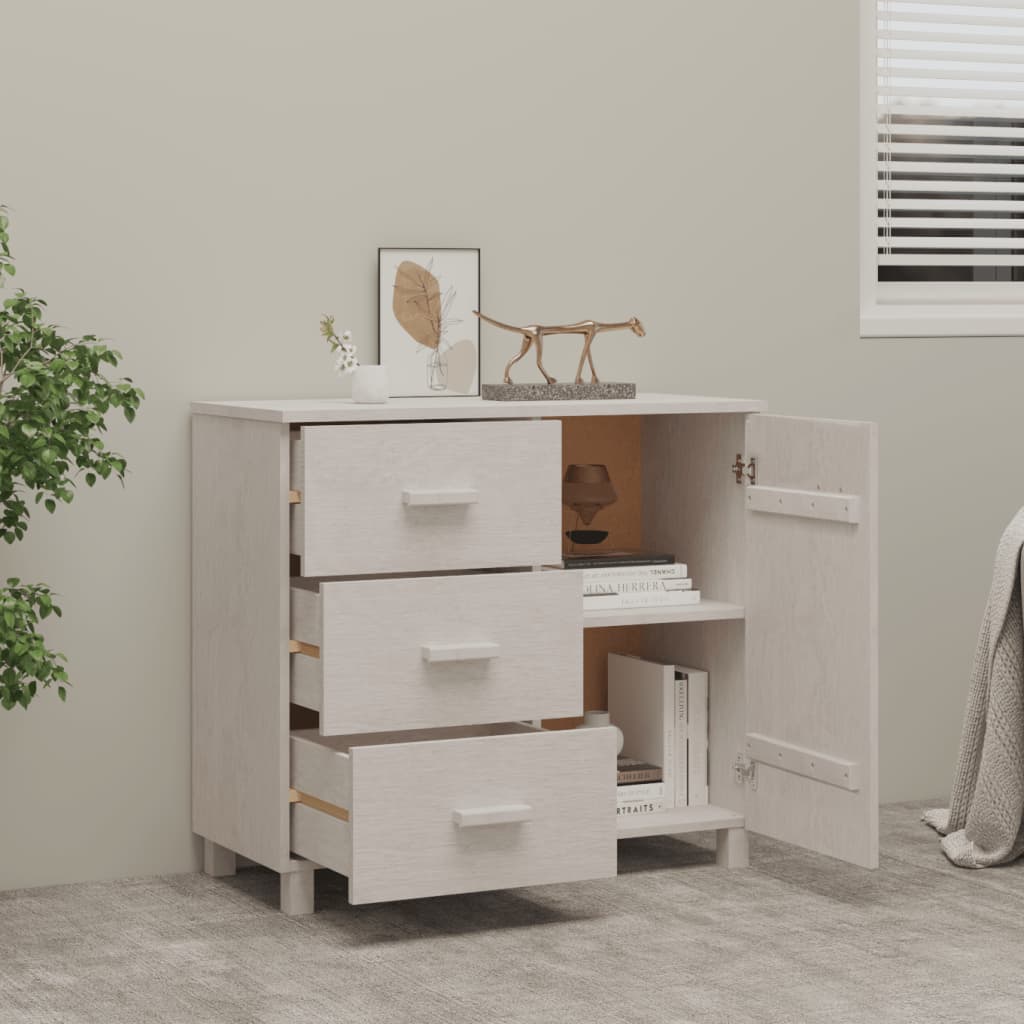 Sideboard Hamar 90X40X80 Cm Solid Pinewood