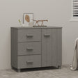 Sideboard Hamar 90X40X80 Cm Solid Pinewood