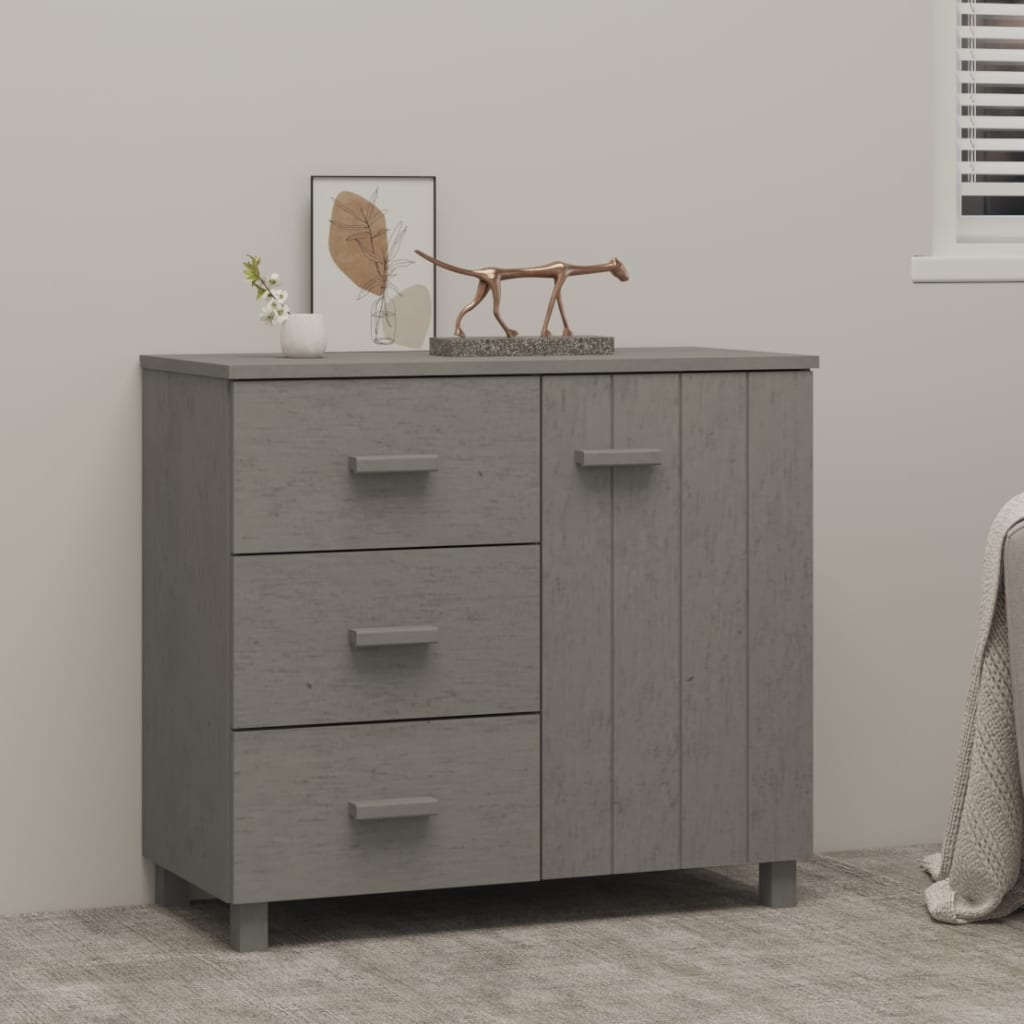 Sideboard Hamar 90X40X80 Cm Solid Pinewood
