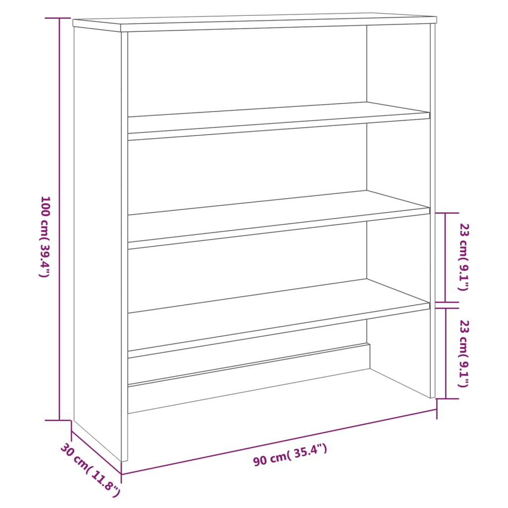 Top For Highboard Hamar 90X30X100Cm Solid Wood Pine