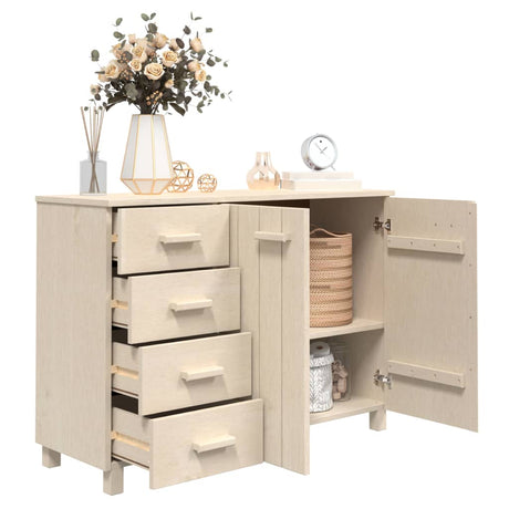 Sideboard Hamar 113X40X80 Cm Solid Wood Pine