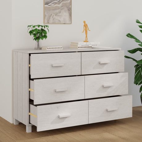 Sideboard Hamar 113X40X80 Cm Solid Wood Pine