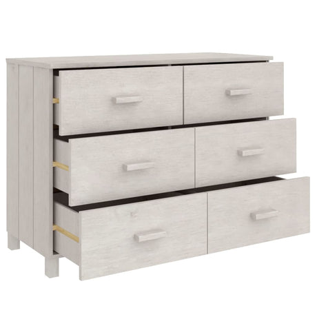 Sideboard Hamar 113X40X80 Cm Solid Wood Pine