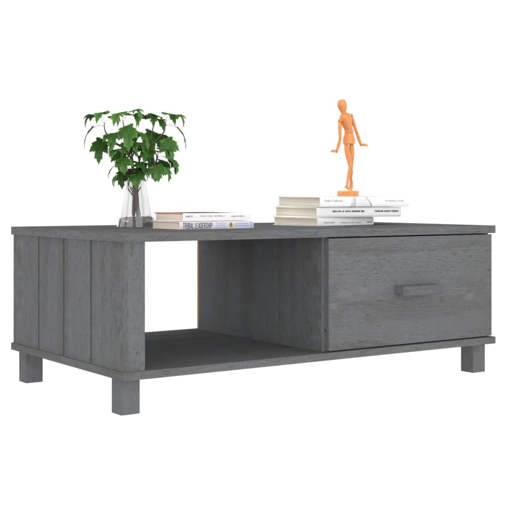 Coffee Table Hamar 100X55X35 Cm Solid Wood Pine