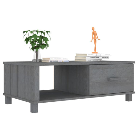 Coffee Table Hamar 100X55X35 Cm Solid Wood Pine