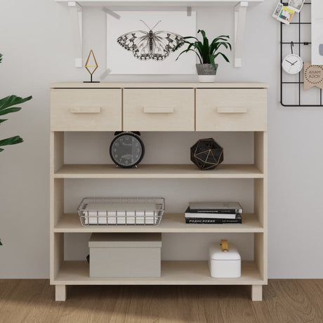 Console Table Hamar 90X35X90 Cm Solid Wood Pine