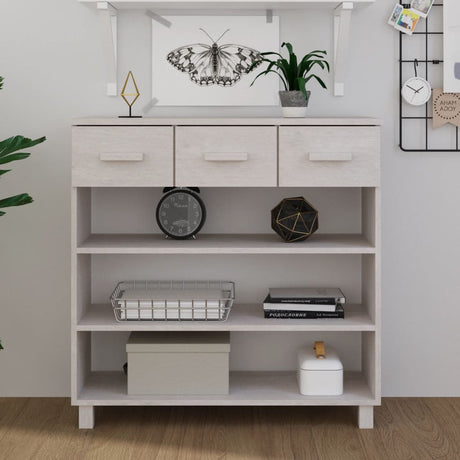 Console Table Hamar 90X35X90 Cm Solid Wood Pine
