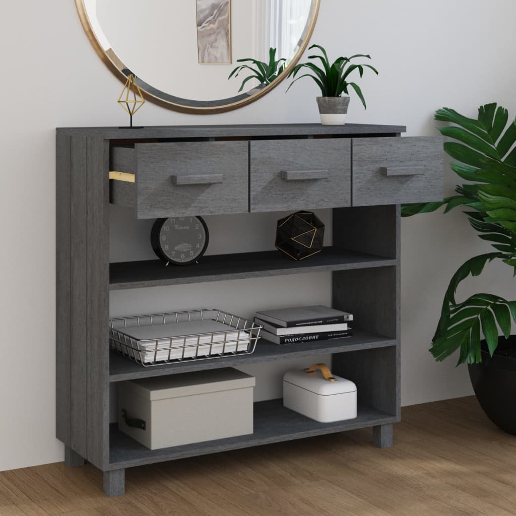 Console Table Hamar 90X35X90 Cm Solid Wood Pine