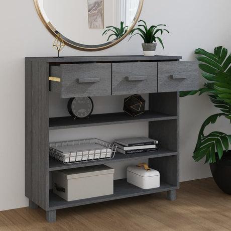 Console Table Hamar 90X35X90 Cm Solid Wood Pine