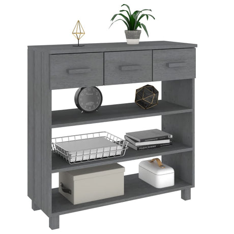 Console Table Hamar 90X35X90 Cm Solid Wood Pine