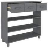 Console Table Hamar 90X35X90 Cm Solid Wood Pine