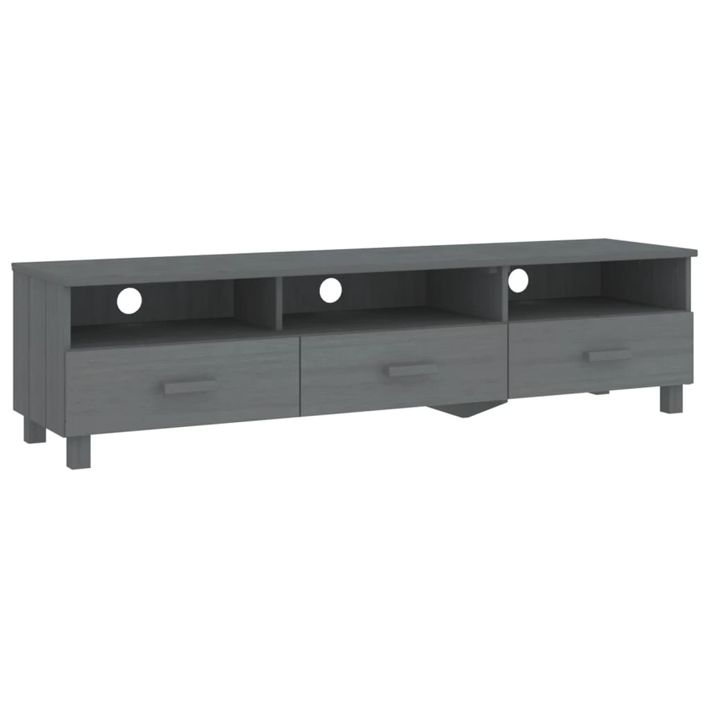 Tv Cabinet Hamar 158X40X40 Cm Solid Wood Pine