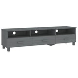 Tv Cabinet Hamar 158X40X40 Cm Solid Wood Pine