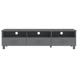 Tv Cabinet Hamar 158X40X40 Cm Solid Wood Pine