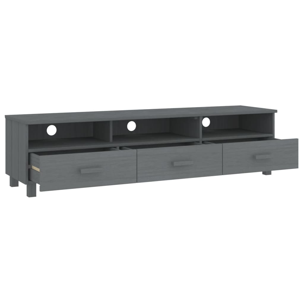 Tv Cabinet Hamar 158X40X40 Cm Solid Wood Pine