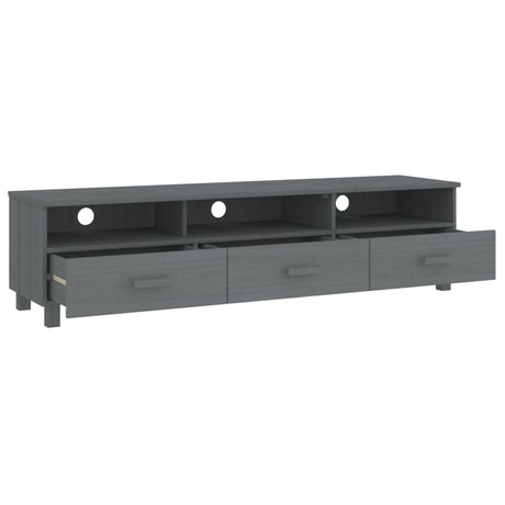 Tv Cabinet Hamar 158X40X40 Cm Solid Wood Pine