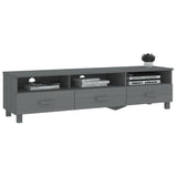Tv Cabinet Hamar 158X40X40 Cm Solid Wood Pine