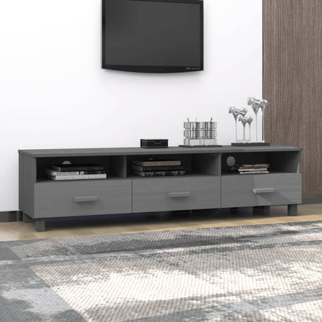 Tv Cabinet Hamar 158X40X40 Cm Solid Wood Pine