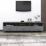 Tv Cabinet Hamar 158X40X40 Cm Solid Wood Pine
