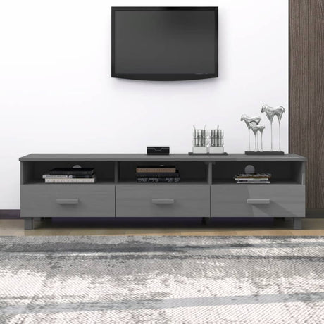 Tv Cabinet Hamar 158X40X40 Cm Solid Wood Pine