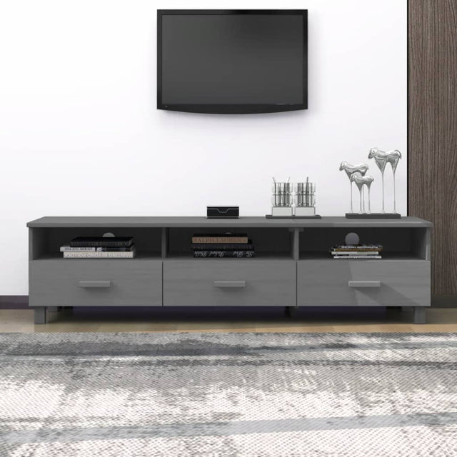 Tv Cabinet Hamar 158X40X40 Cm Solid Wood Pine