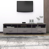 Tv Cabinet Hamar 158X40X40 Cm Solid Wood Pine