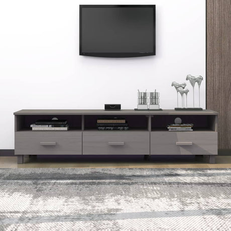 Tv Cabinet Hamar 158X40X40 Cm Solid Wood Pine