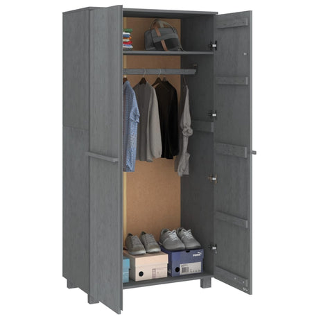 Wardrobe Hamar 89X50X180 Cm Solid Wood Pine
