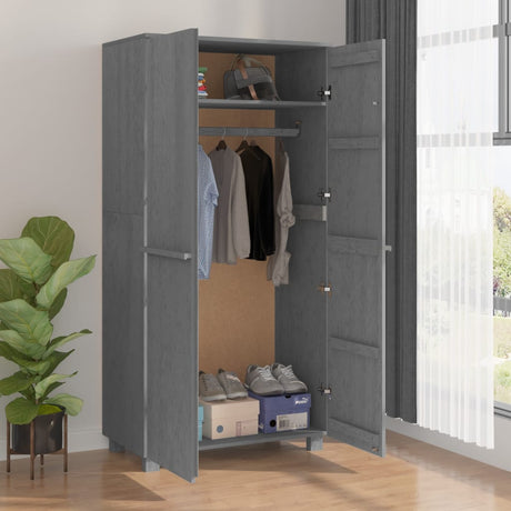 Wardrobe Hamar 89X50X180 Cm Solid Wood Pine