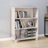 Book Cabinet Hamar 85X35X112 Cm Solid Wood Pine