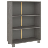 Book Cabinet Hamar 85X35X112 Cm Solid Wood Pine