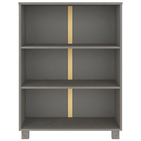 Book Cabinet Hamar 85X35X112 Cm Solid Wood Pine