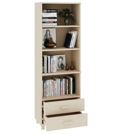 Highboard Hamar 60X35X180 Cm Solid Wood Pine