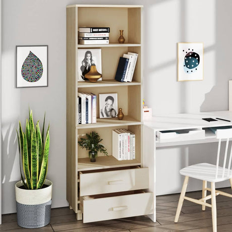 Highboard Hamar 60X35X180 Cm Solid Wood Pine
