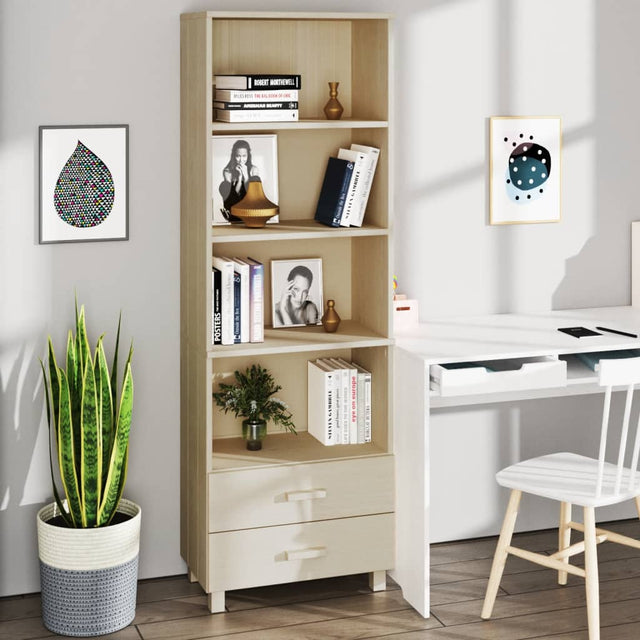 Highboard Hamar 60X35X180 Cm Solid Wood Pine