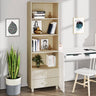 Highboard Hamar 60X35X180 Cm Solid Wood Pine