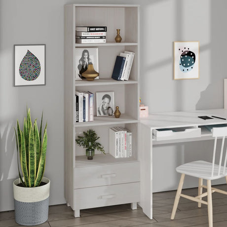 Highboard Hamar 60X35X180 Cm Solid Wood Pine