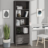 Highboard Hamar 60X35X180 Cm Solid Wood Pine