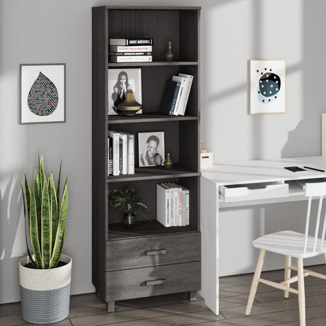 Highboard Hamar 60X35X180 Cm Solid Wood Pine