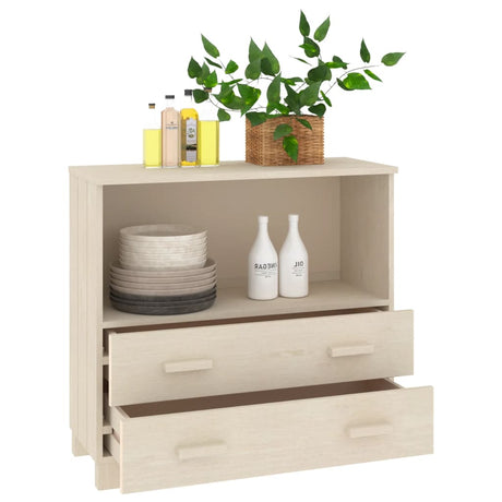 Sideboard Hamar 85X35X80 Cm Solid Wood Pine
