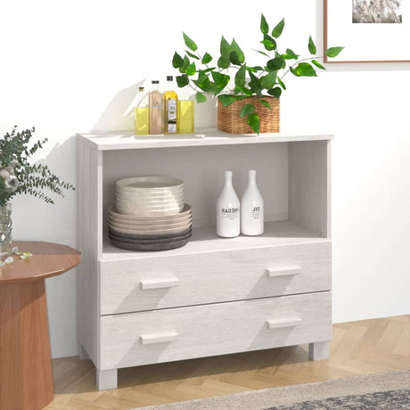 Sideboard Hamar 85X35X80 Cm Solid Wood Pine