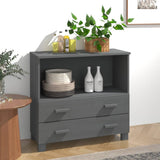 Sideboard Hamar 85X35X80 Cm Solid Wood Pine
