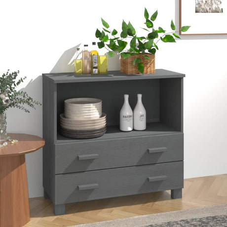 Sideboard Hamar 85X35X80 Cm Solid Wood Pine