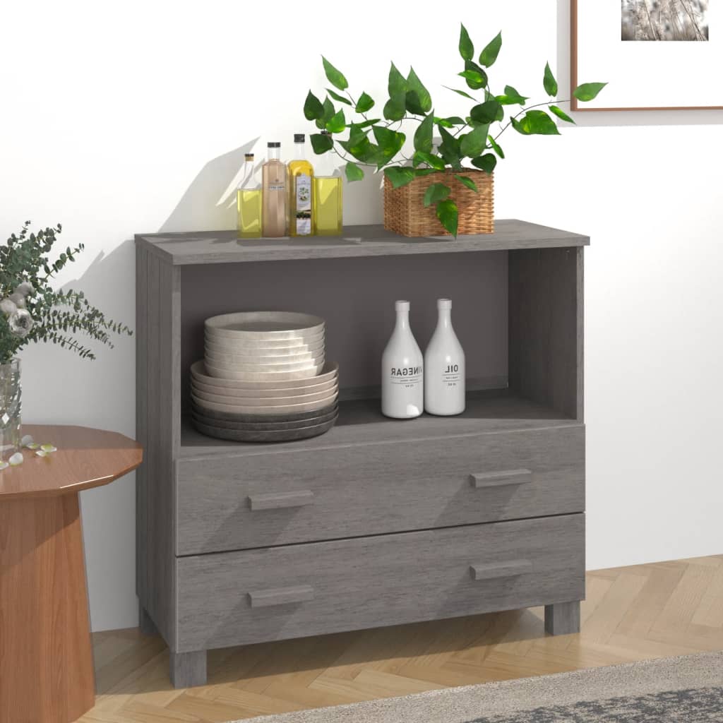Sideboard Hamar 85X35X80 Cm Solid Wood Pine