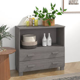 Sideboard Hamar 85X35X80 Cm Solid Wood Pine