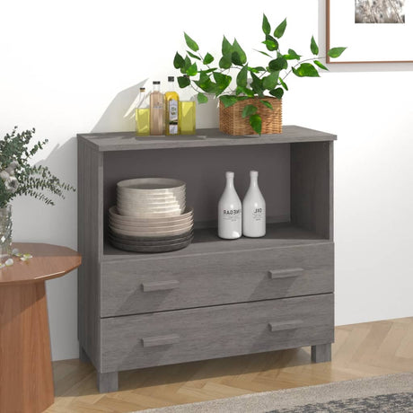 Sideboard Hamar 85X35X80 Cm Solid Wood Pine