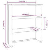 Top For Highboard Hamar 85X35X100 Cm Solid Wood Pine