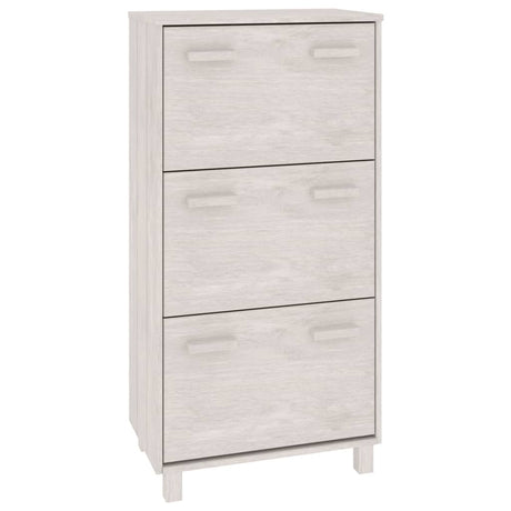 Shoe Cabinet Hamar 59.5X35X117 Cm Solid Wood Pine