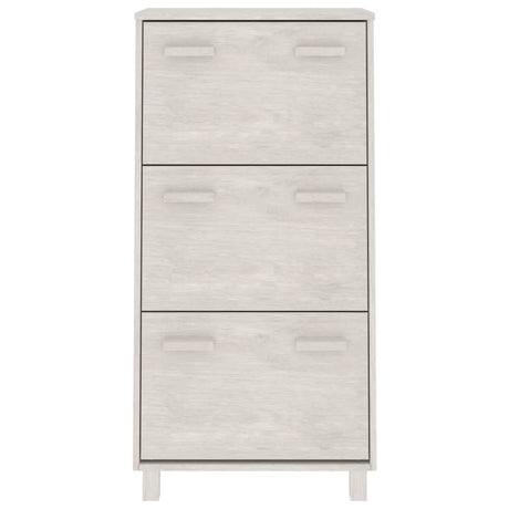 Shoe Cabinet Hamar 59.5X35X117 Cm Solid Wood Pine